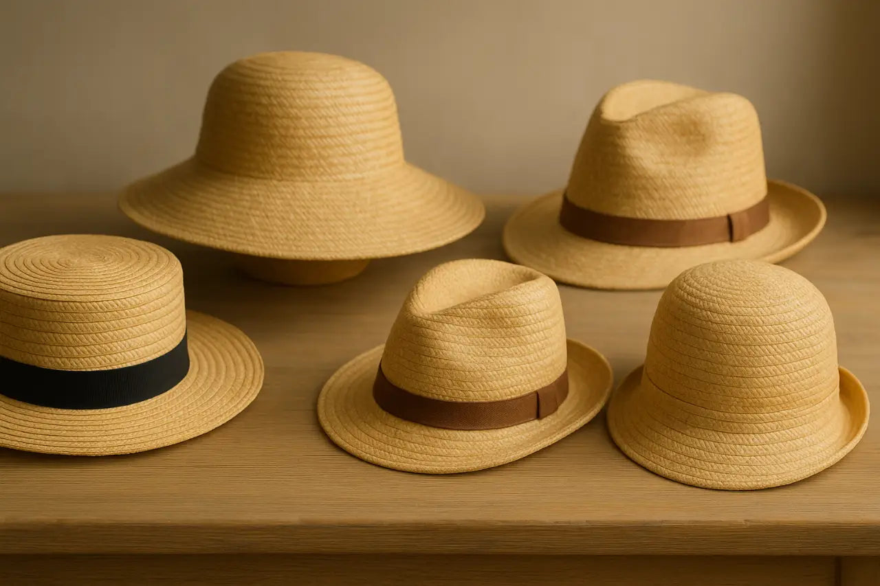 Collezione cappelli estivi misure personalizzate materiali naturali