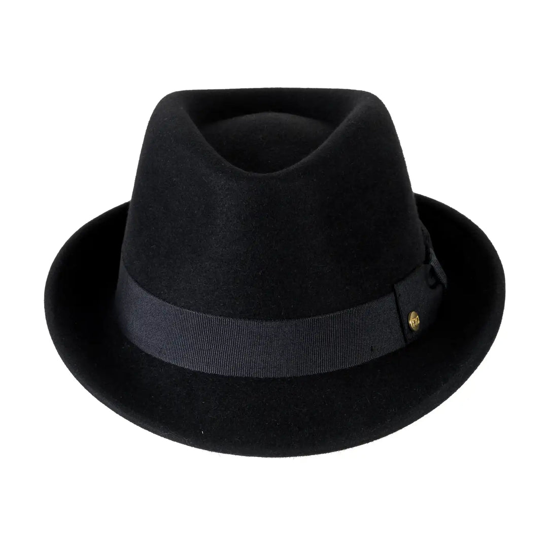 Cappello Trilby Classico in Feltro Raso di Lapin con Fodera