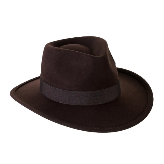 Cappello Australiano in Feltro di Cashmere Antipioggia