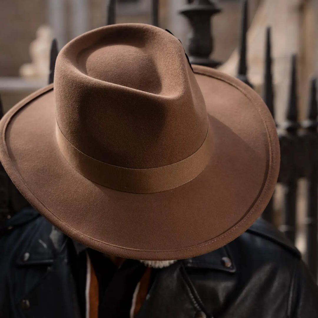 Cappello Da Cowboy In Pelle Marrone Per Uomo E Donna - Foto 2