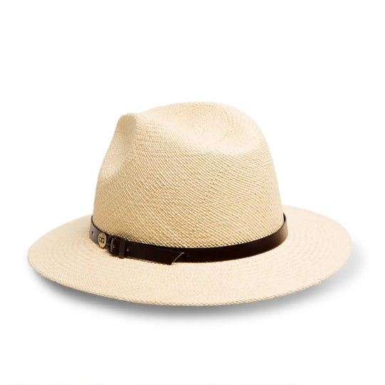 cappello di panama a tesa media da sole da uomo foto con vista posteriore color naturale primario nesti