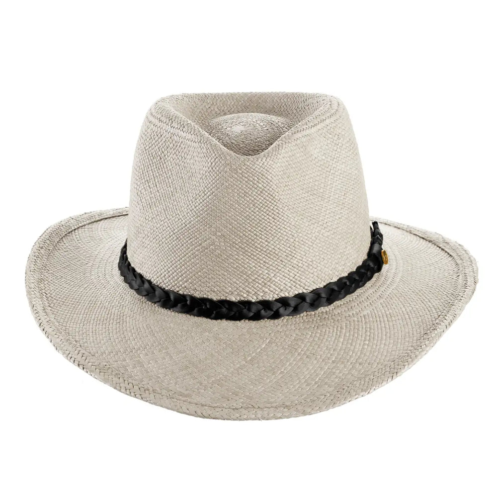 cappello di panama fedora australiano da uomo foto con vista frontale color bianco primario nesti