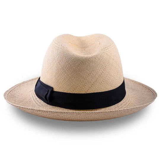 cappello di panama montecristi originale da uomo foto con vista posteriore color naturale primario nesti
