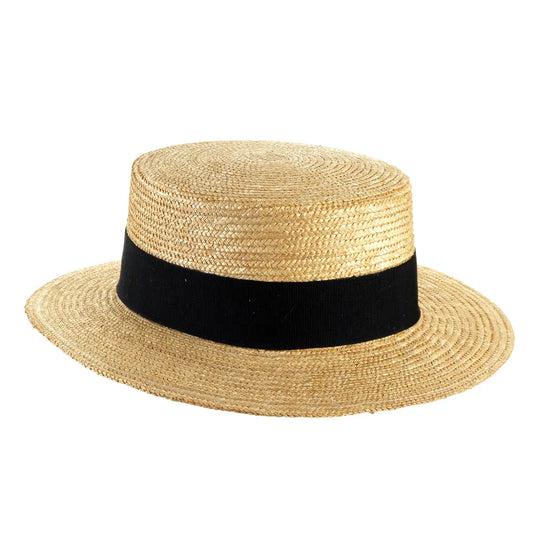 cappello paglietta in paglia di firenze unisex foto con vista inclinata destra color treccia chiara primario nesti