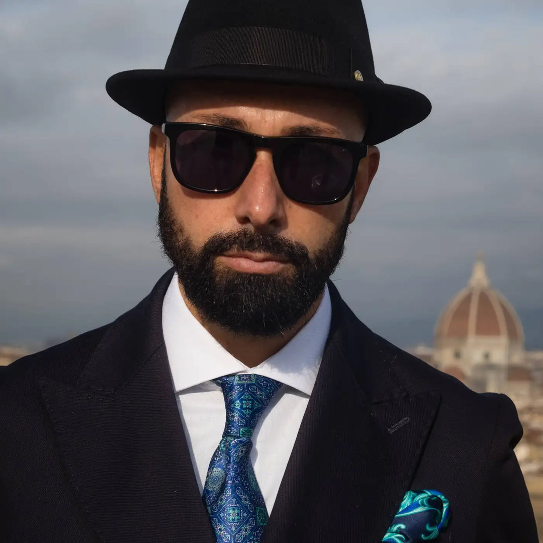 Cappello Trilby Classico in Feltro Raso di Lapin con Fodera