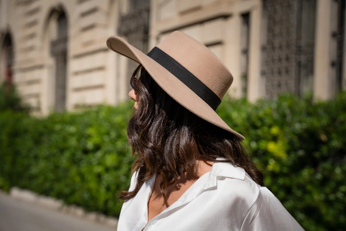 Cappello Fedora In Lana 100% Unisex – Eleganza Classica Con Nastro, Perfetto Per La Chiesa E Le Feste - Foto 3