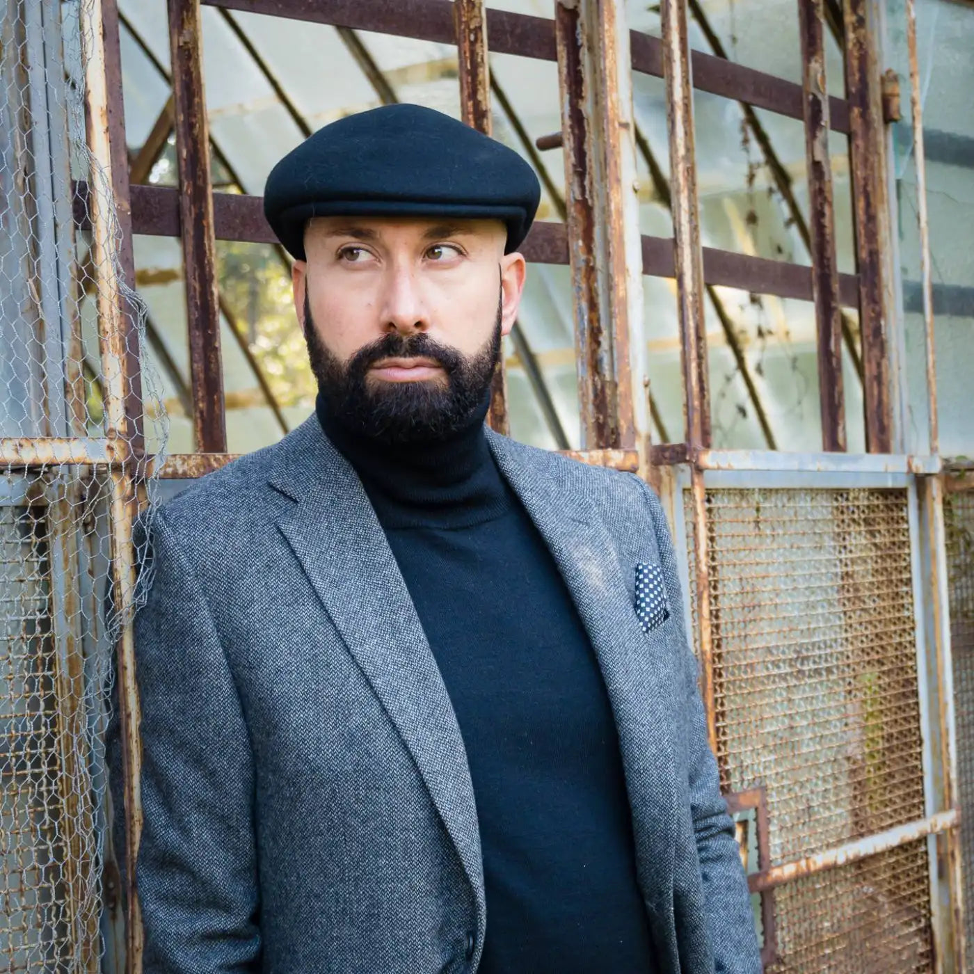 Coppola Siciliana Pieghevole Coppola Uomo Invernale Made In Italy - 100% Lana, Patchwork, Pieghevole, Blu Grigio Multicolor Cappello Invernale Uomo