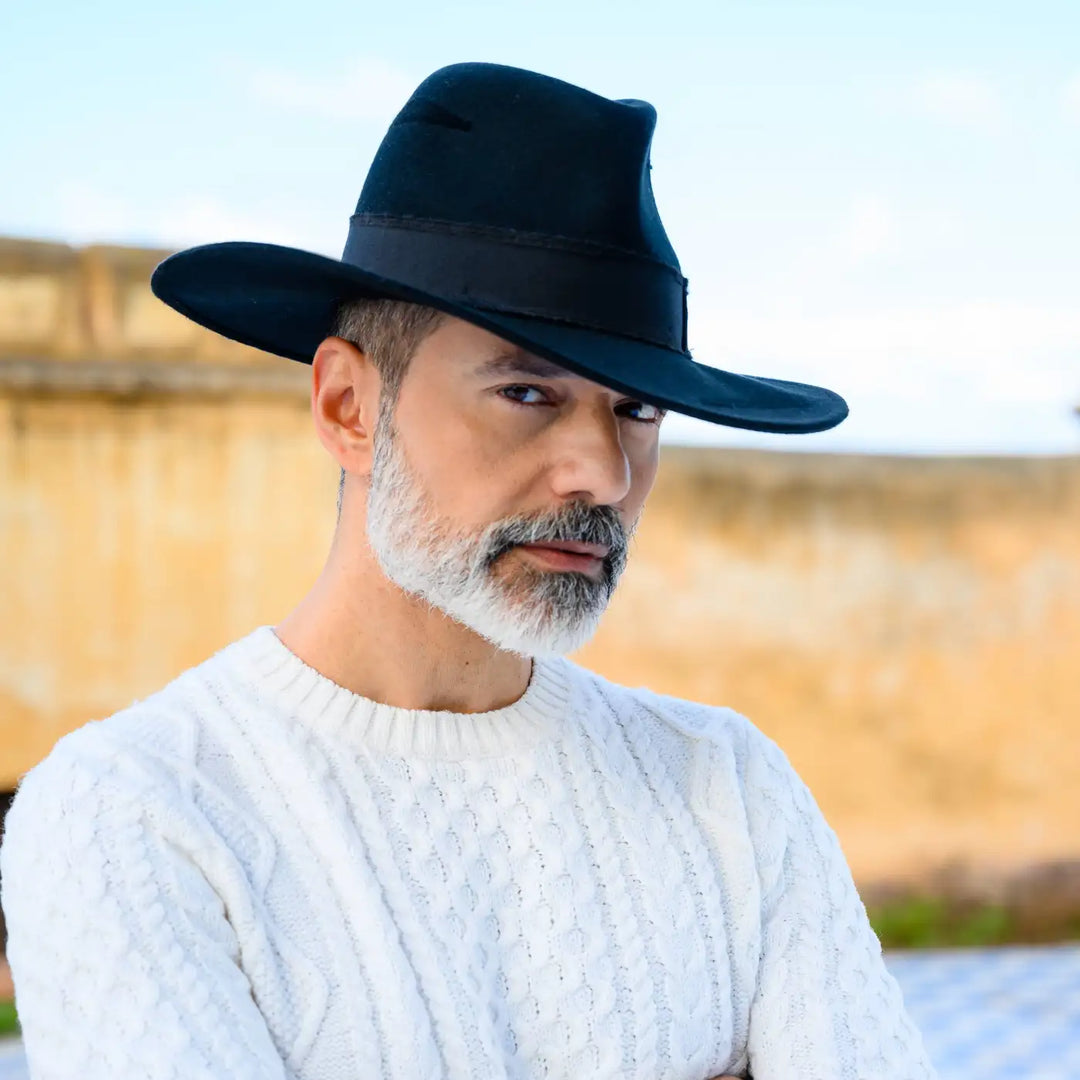 Tesa Larga Capelli Feltro Cappello Feltro Cappelli Tesa CAPPELLO