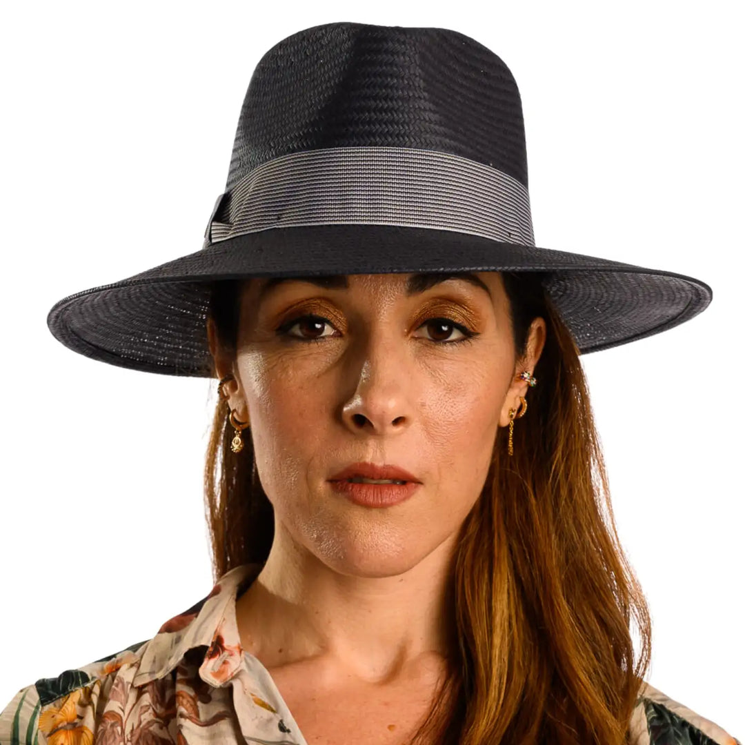 Cappello Fedora Estivo a Tesa Larga da Donna Fatto a Mano