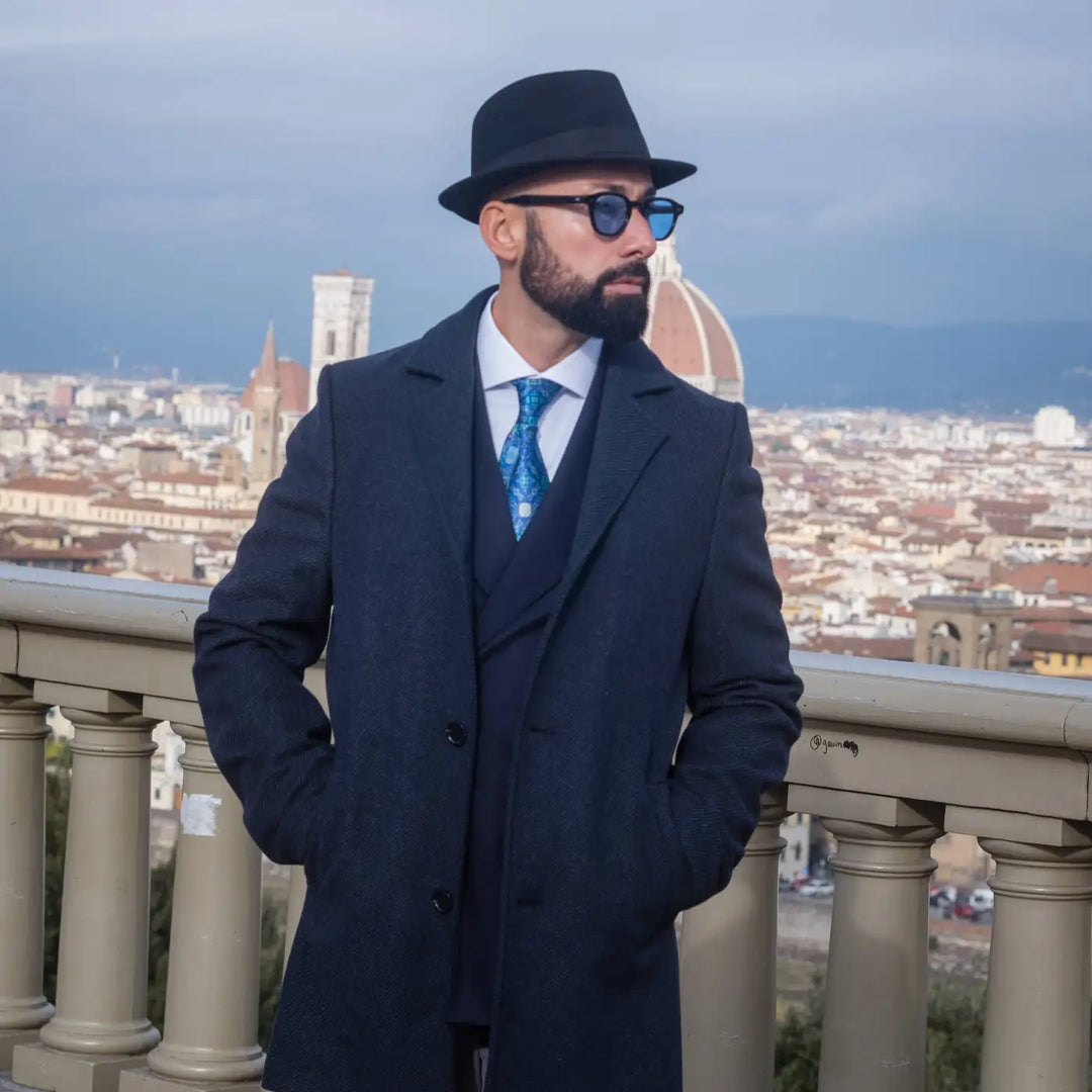 Cappello Trilby Classico in Feltro Raso di Lapin con Fodera