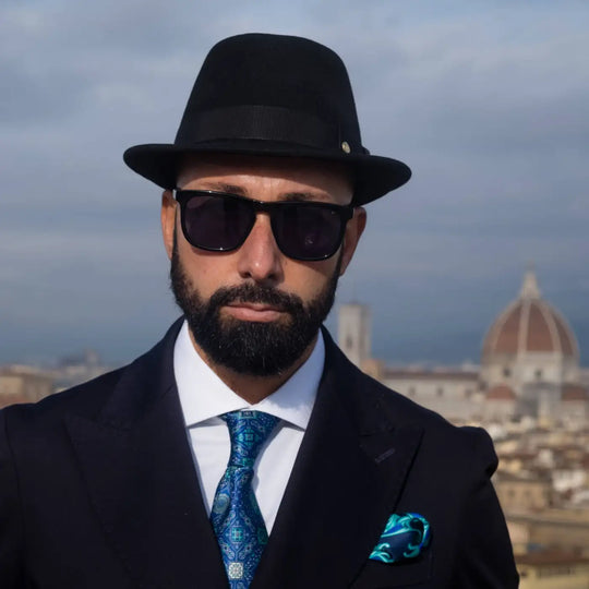 Cappello Trilby Classico in Feltro Raso di Lapin con Fodera