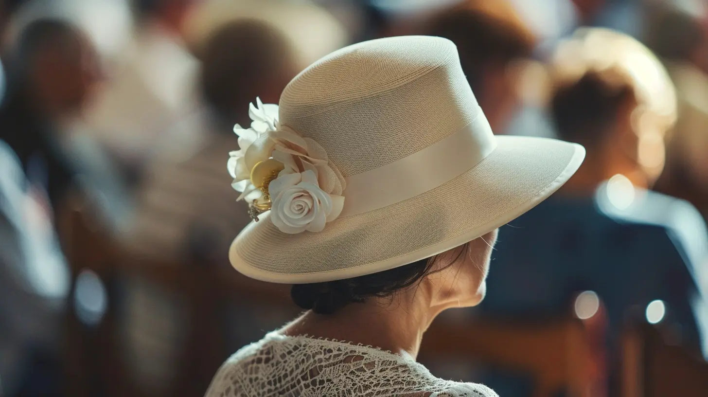 Invitata matrimonio cappello elegante bon ton galateo cerimonia
